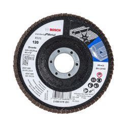 Disco Flap Bosch X421 Óxido de Aluminio Ø115mm G12... - NOSSA LOJA - Tintas, Máquinas e Ferramentas