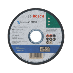 Disco De Corte Standard For Metal 115x1mm Reto Bos... - NOSSA LOJA - Tintas, Máquinas e Ferramentas