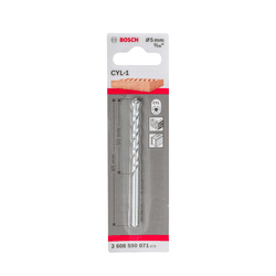 Broca para concreto Bosch CYL-1 Ø5x50x85mm - 60582 - NOSSA LOJA - Tintas, Máquinas e Ferramentas