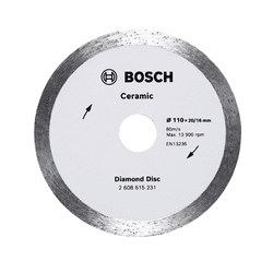 Disco Diamantado Ceramic continuo 110x20/16x8mm C/... - NOSSA LOJA - Tintas, Máquinas e Ferramentas