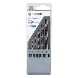 Jogo Broca P/ Metal HSS-PointTeQ 2-8mm 6 Pçs Bosch... - NOSSA LOJA - Tintas, Máquinas e Ferramentas