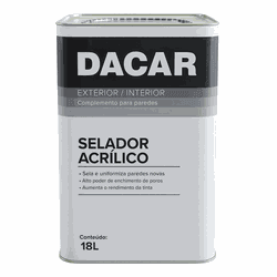 Selador Acrílico Standard Fosco 18 L Dacar - 62467 - NOSSA LOJA - Tintas, Máquinas e Ferramentas