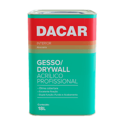Tinta Acrílica Dacar Profissional Gesso & Drywall ... - NOSSA LOJA - Tintas, Máquinas e Ferramentas