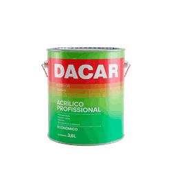 Tinta Acrílica Profissional Branco Fosco 3,6 L Dac... - NOSSA LOJA - Tintas, Máquinas e Ferramentas