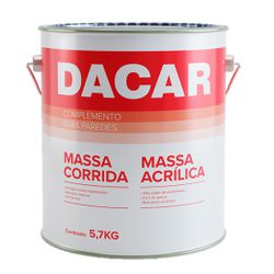 Massa Corrida 3,6L Dacar - 62478 - NOSSA LOJA - Tintas, Máquinas e Ferramentas