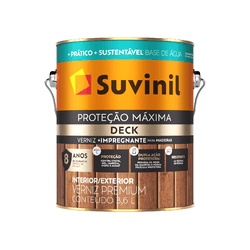 Verniz Proteção Máxima Deck B Água Natural Bril 3,... - NOSSA LOJA - Tintas, Máquinas e Ferramentas