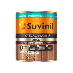 Verniz Proteção Máxima Deck B Água Mogno Bril 0,9L... - NOSSA LOJA - Tintas, Máquinas e Ferramentas
