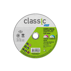 Disco Corte Classic AR302 115X3.0X22.23mm Norton -... - NOSSA LOJA - Tintas, Máquinas e Ferramentas