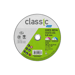 Disco Corte Classic AR302 180X3.0X22.23mm Norton -... - NOSSA LOJA - Tintas, Máquinas e Ferramentas