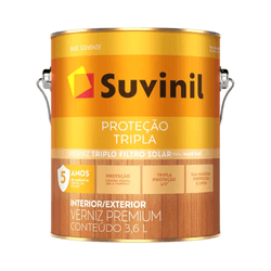 Verniz Proteção Tripla B. Água Natural Brilh 3,6L ... - NOSSA LOJA - Tintas, Máquinas e Ferramentas