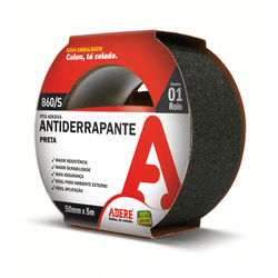 Fita Antiderrapante 50mmX15m Preta Adere - 15626 - NOSSA LOJA - Tintas, Máquinas e Ferramentas