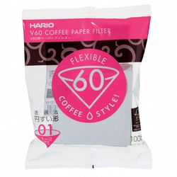 Filtro de Papel Branco Hario V60 01 100 Unidades - FullYou