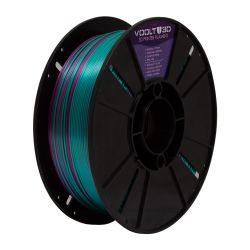 Filamento PLA Duo Color Ametista e Verde 1Kg – Impressões 3D bicolores com brilho intenso e transições suaves de cor.