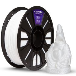 Filamento PLA Branco Off White Velvet Voolt3D para impressora 3D 1,75mm