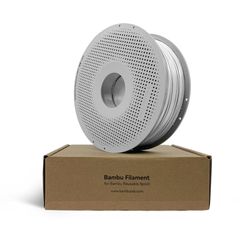 FILAMENTO PLA CINZA C/ CARRETEL 1KG 1.75MM BAMBULA - FullYou