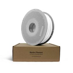 FILAMENTO PLA BRANCO C/ CARRETEL 1KG 1.75MM BAMBUL... - FullYou