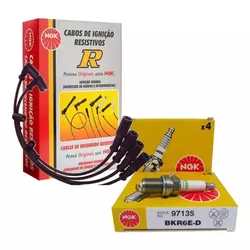 Kit Cabo E Velas Ngk Fiat Palio Uno Siena 1.0 8v F... - Nova Auto peças