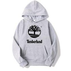 Moletom Timberland em Algodão Cinza Logo Grande -... - Oficial Timberland