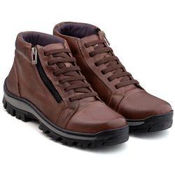 Bota Masculina couro legítimo-Ohanyo Mayer- Marrom... - OHANYOMAYER