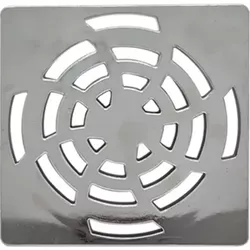 GRELHA QUADRADA CROMADA 100MM ABS LUCONI 013 - OLDRIVER