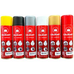 Tinta Spray Alta Temperatura Colorart 300ml + 600°... - OLDRIVER