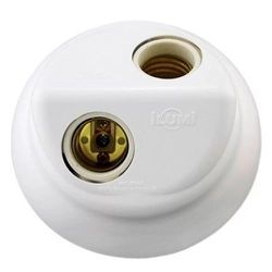 PLAFON 2 LAMPADAS 100W BRANCO ILUMI 18092 - OLDRIVER