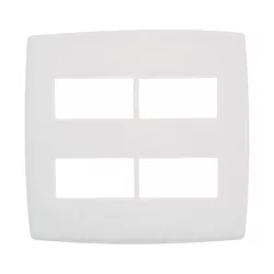  PLACA 4X4 PARA 2 INTERNO DUPLO - SEPARADOS BRANCA... - OLDRIVER