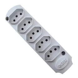  TOMADA EM BARRA QUINTUPLA 2P+T 10A 250V BR ECOSTI - OLDRIVER