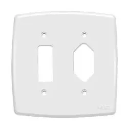  PLACA 4X4 P/ TOM REDONDA+INTER 1 TECLA BRANCA ILU... - OLDRIVER