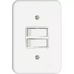 INTERRUPTOR 2 TECLAS SIMPLES 10A RADIAL 1901.003 P... - OLDRIVER