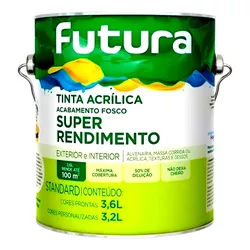 TINTA ACRILICA STANDARD SUPER RENDIMENTO BRANCO 3,... - OLDRIVER