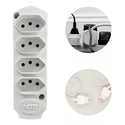  TOMADA EM BARRA TRIPLA 2P+T 10A 250V BR ECOSTIK - OLDRIVER