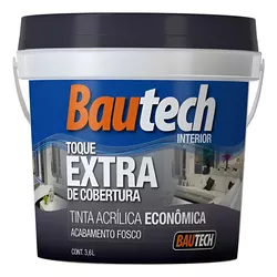 TINTA LATEX ACRILICO ECONOMICO BRANCO 3,6LT BAUTEC... - OLDRIVER