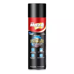 SPRAY ESMALTE DIRETO NA FERRUGEM PRETO MAZA 400ML - OLDRIVER