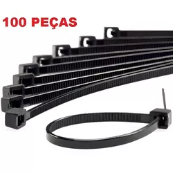  ABRACADEIRA NYLON PRETA 4,8X300MM EDA - OLDRIVER