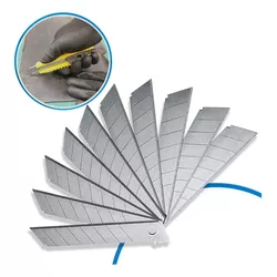  LAMINAS P/ ESTILETE 18MM 8TC CX 10 PECAS EDA - OLDRIVER