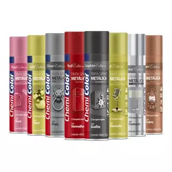  TINTA SPRAY METALICA 400 ML TODAS AS CORES CHEMIC... - OLDRIVER