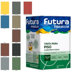 Tinta Piso Base Água Futura Premium 18l Cores Sem ... - OLDRIVER