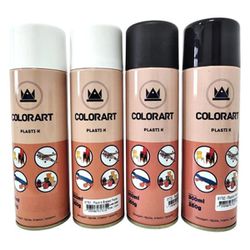 Spray Plasti-k Para Plásticos Colorart Cores - OLDRIVER