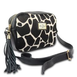 Bolsa Transversal Couro Legitimo Animal Print Gira... - OLIVERMOUR