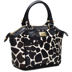 Bolsa Clássica Couro Legitimo Animal Print Girafa ... - OLIVERMOUR