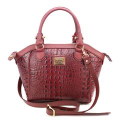 Bolsa Clássica Couro Legitimo Marsala Croco Oliver... - OLIVERMOUR