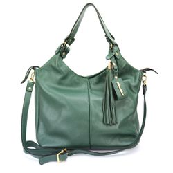 Bolsa Hobo Couro Legitimo Verde Oliver Mour - 1025... - OLIVERMOUR