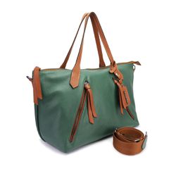 Bolsa Feminina Bowling Couro Legitimo Verde com De... - OLIVERMOUR