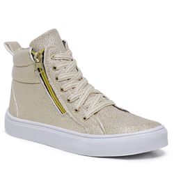 Tênis Feminino Casual Botinha Dourado - TD1 - Oplay Style