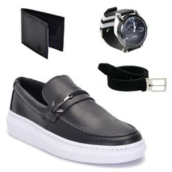 Kit Sapato Masculino Mocassim com Carteira, Cinto ... - Oplay Style