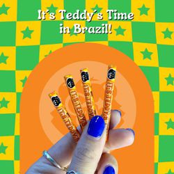 Piteira de Vidro Mr Teddy BCN Collab Hippiebong - ... - Orange House Brasil