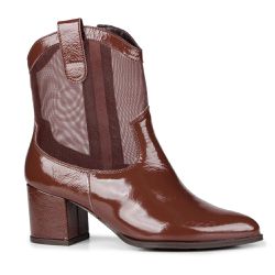 Bota Simona Verniz Tela Java - 039593 C - ORCADE