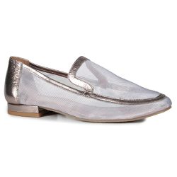 Mocassim Loafer Capri Tela Prata - 074112 A - ORCADE