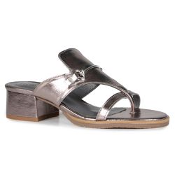 Sandália Salto Veneza Bridão Inox - 080117 A - ORCADE